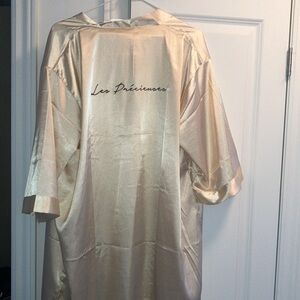 Cream one-size Satin Robe